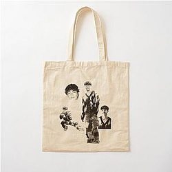 Malachi Barton Edit Retro Monochrome Fan Art Collage Cotton Tote Bag