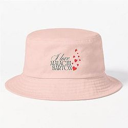 I Love Malachi Barton Typography Sticker Design Bucket Hat