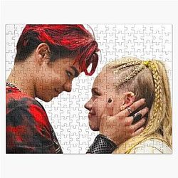 Malachi Barton and Freya Skye Merch: sticker pack, note books, posters, hardcover journals, mugs, tote bags - Aesthetic Malachi Barton Merch Fan Art Jigsaw Puzzle