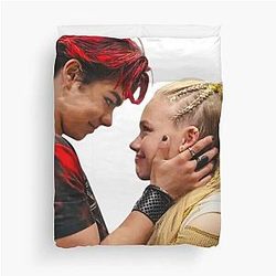 Malachi Barton and Freya Skye Merchandise: Stickers, Spiral Notebooks, Posters, Hard Cover Journals, Mugs, Tote Bags etc Aesthetic Duvet Cover