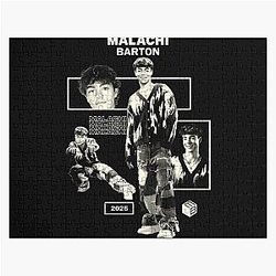 Malachi Barton Aesthetic Edit Retro Monochrome Fan Art Collage Jigsaw Puzzle