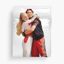 Malachi Barton and Freya Skye Merchandise - including stickers, notebooks, posters, journals, mugs, tote bags, and more - Malachi Barton fan art and aesthetic duvet cover.