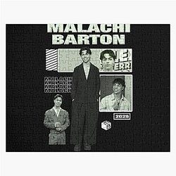 Malachi Barton Modern Collage Poster Minimal Black Aesthetic Jigsaw Puzzle