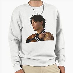 Malachi Barton Merch: sticker pack, spiral notebooks, posters, hardcover journals, mugs, tote bags etc Aesthetic Malachi Barton Fan Art Pullover Sweatshirt