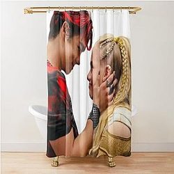 Malachi Barton and Freya Skye Merch: Sticker Pack, Posters, Hard Cover Journals, Mugs, Tote Bags - Pinterest Aesthetic Malachi Barton Merch Fan Art Shower Curtain