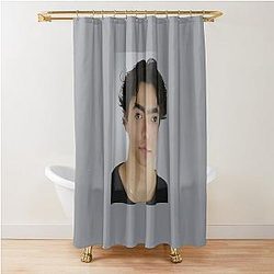 Malachi Barton Minimalist Portrait Aesthetic Fan Art Shower Curtain