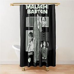 Malachi Barton 2025 Aesthetic Cool Retro TV Actor Fan Art Shower Curtain