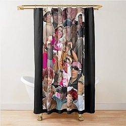 Malachi Barton Aesthetic Collage Colorful Teen Style Art Shower Curtain