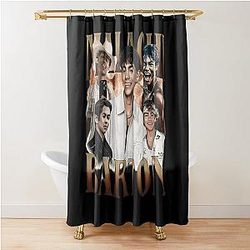 Malachi Barton Aesthetic Retro Portrait Art Shower Curtain