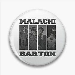 Malachi Barton Portrait Modern Collage Aesthetic Art Pin