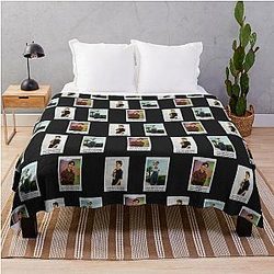 Malachi Barton Sticker Set T-Shirt Throw Blanket