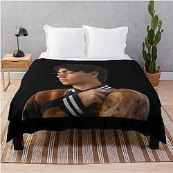 Malachi Barton Merch - Pinterest - Aesthetic Malachi Barton Fan Art Throw Blanket