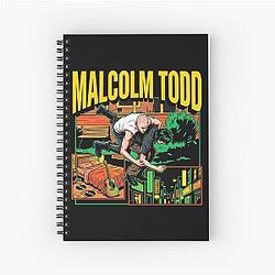 Malcolm Todd 2025 Comic Vintage Spiral Notebook