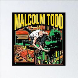 Malcolm Tod Vintage Style Poster 2025 Comic