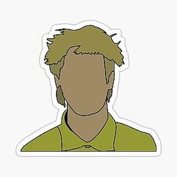 Malcolm Todd Yellow Shirt Sticker