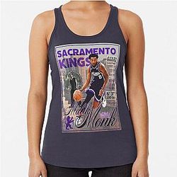 Malik Monk Vintage Trading Card Art Racerback Tank Top