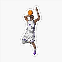 Malik Monk Sacramento Kings Basketball Sticker