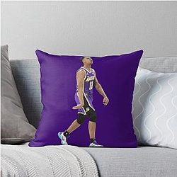 Malik Monk 11 Three Point Throw Pillow