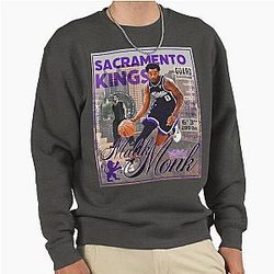 Malik Monk Vintage Trading Card Art Pullover Sweatshirt