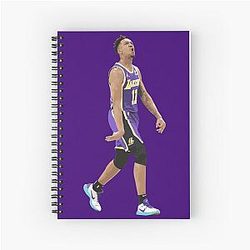 Malik Monk 11 Celebration Three Pointer Spiral Notebook