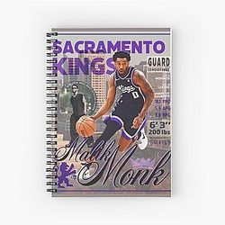 Malik Monk Vintage Trading Card Art Notebook