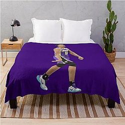 Malik Monk 11 Celebration Three Pointgift Throw Blanket