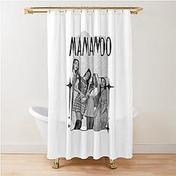 Mamamoo Kpop Female group Cozy Y2K Vintage Design Shower Curtain