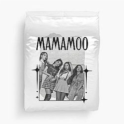 Mamamoo Kpop Female group Scrapbook Collage Cozy Y2K Vintage Design Duvet Cover
