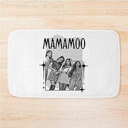 Mamamoo Kpop Female group Scrapbook Collage Design Y2K Vintage Bath Mat