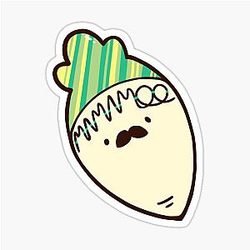 MAMAMOO Design Radish Sticker