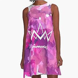 MAMAMOO Splatter Paint A-Line Dress