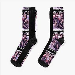 MAMAMOO Members Photoshoot Vintage Retro Band Style 90s Socks