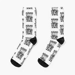 Mamamoo Kpop Female Group Scrapbook Collage Cozy Y2K Vintage Design Socks