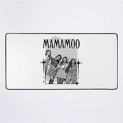 Mamamoo Kpop Female Group Scrapbook Collage Cozy Y2K Vintage Design Desk Mat