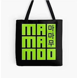 MAMAMOO Green All Over Print Tote Bag
