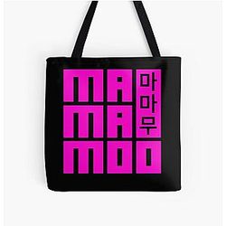 MAMAMOO Pink Over Print Tote Bag