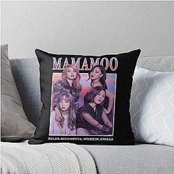 MAMAMOO Members Vintage Band Style Throw Pillow