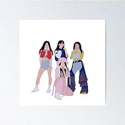 MAMAMOO ILLA Digital Illustration Poster