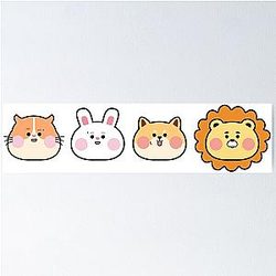 CHIBI MAMAMOO ANIMALS Poster becomes: Mamamoo Chibi Animals Poster