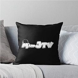 MandJ TV HD Logo Throw Pillow