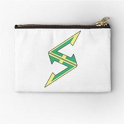 Mandjtv Team Sky Merch White Zipper Pouch