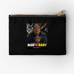 Man Vs Baby Merch For Fans Man Vs Baby Zipper Pouches