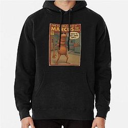 Marcus The Worm Comic Retro Parody Pullover Hoodie