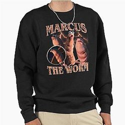 Marcus Worm Funny Bootleg Pullover Sweatshirt