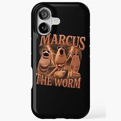 Marcus Worm Cartoon iPhone Case