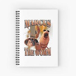 Marcus The Worm Spiral Notebook