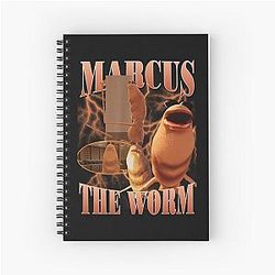 Marcus The Worm 90s Spiral Notebook