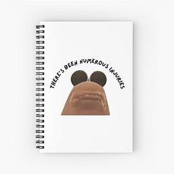 There's been numerous injuries Marcus The Worm Spiral Notebook