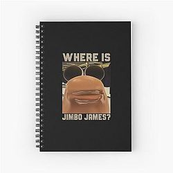 Marcus The Worm Virtual Chat Meme Where is Jimbo James Spiral Notebook