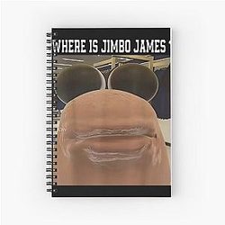 Marcus The Worm Where Is Jim Marcel James Meme Spiral Notebook